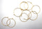 earring hoops, 24k gold plated brass, 30 x 30mm, 20 pieces, gold earrings, ear ring hoops, hoop ear ring,
